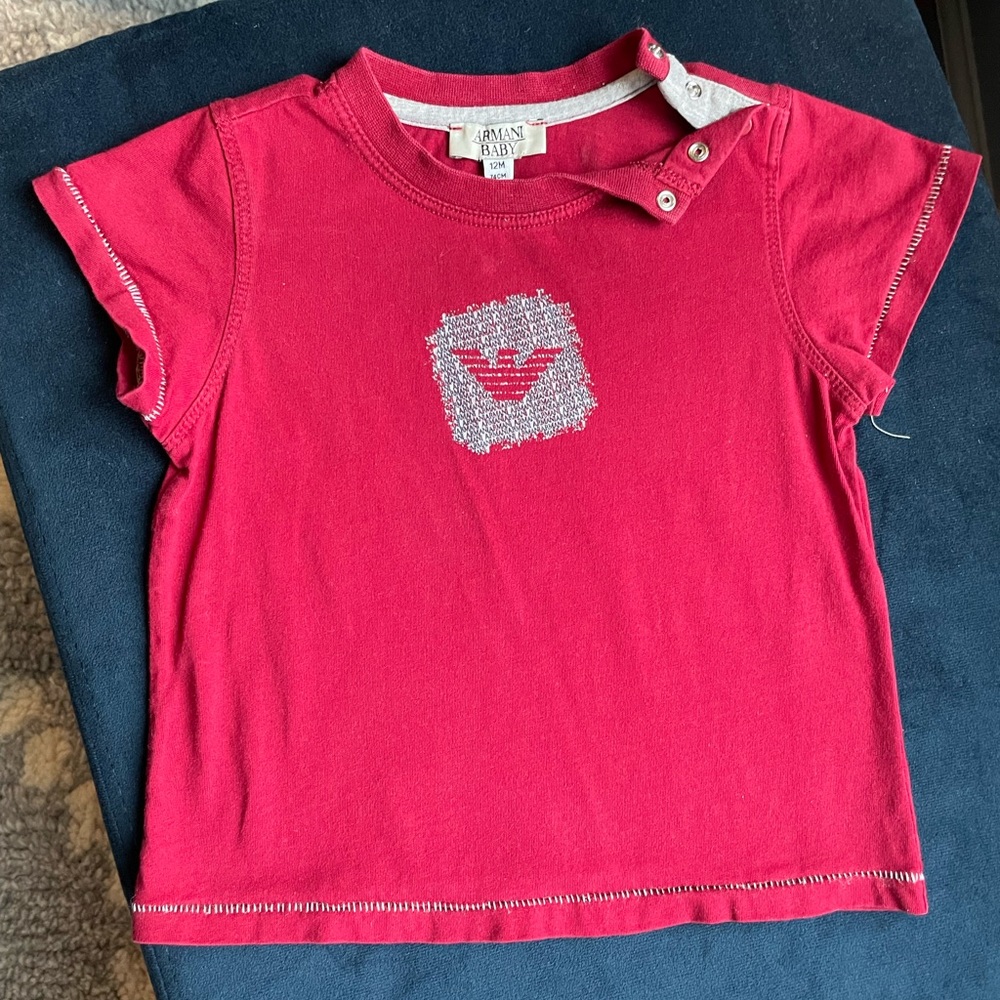Armani baby t-shirt, size 12m